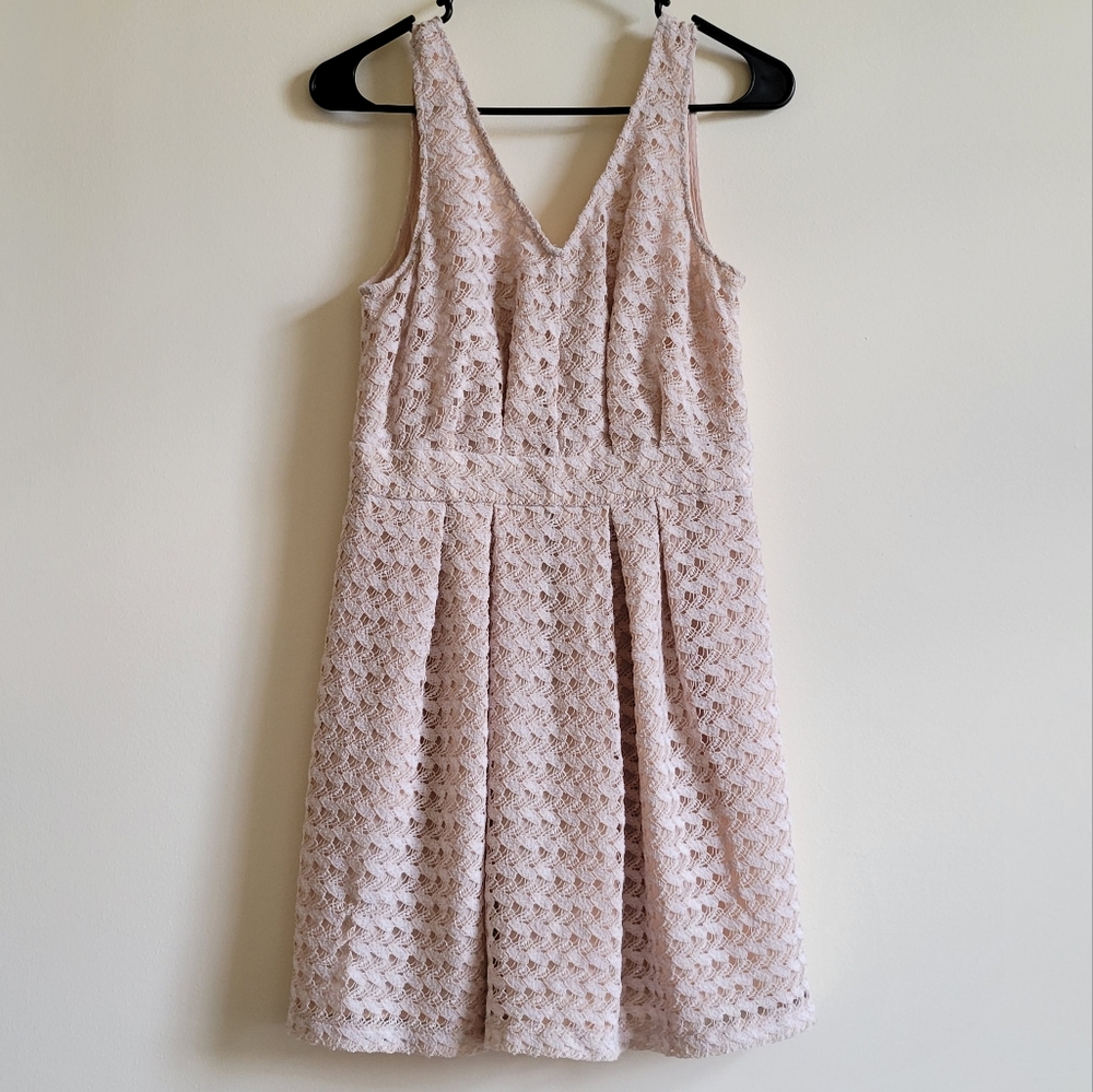BCBGeneration Crochet Lace Skater Dress